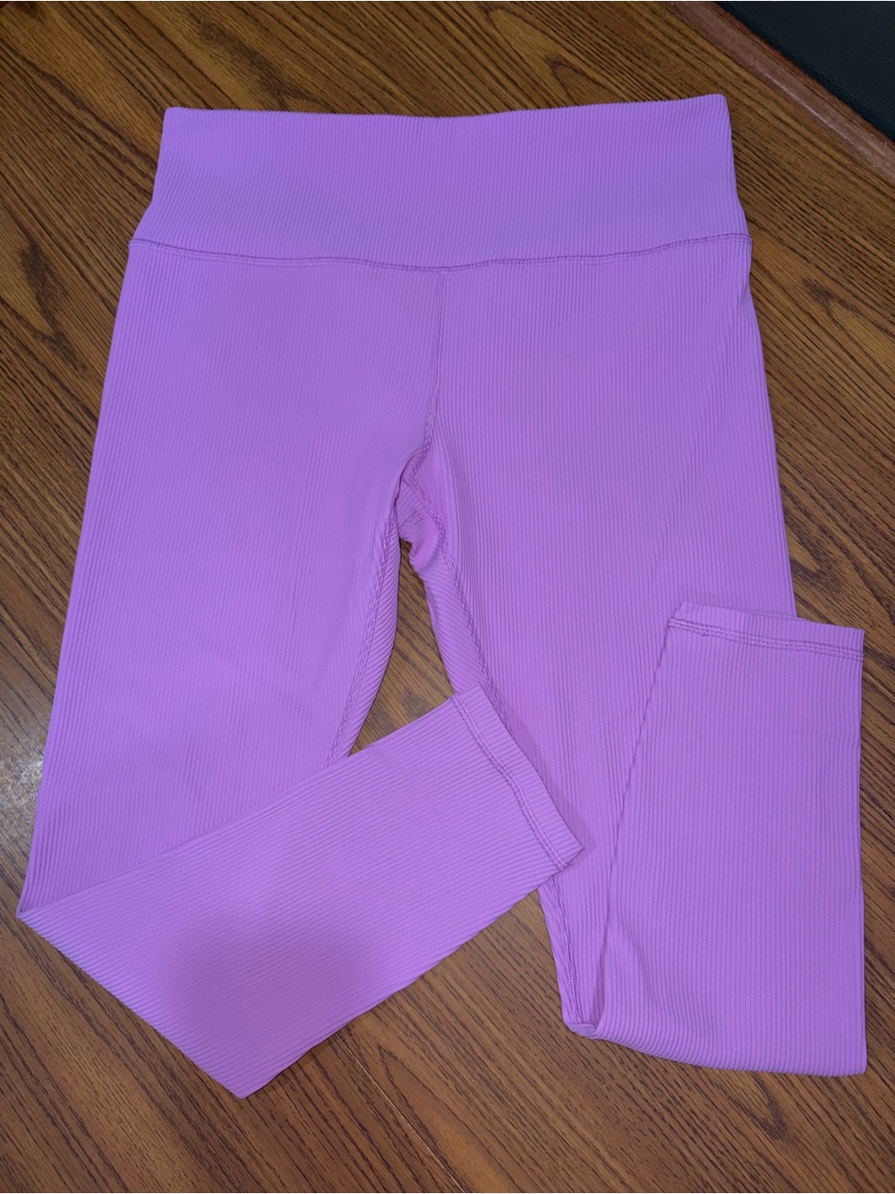 Athleta Girls' Ribbed Leggings - Lavender